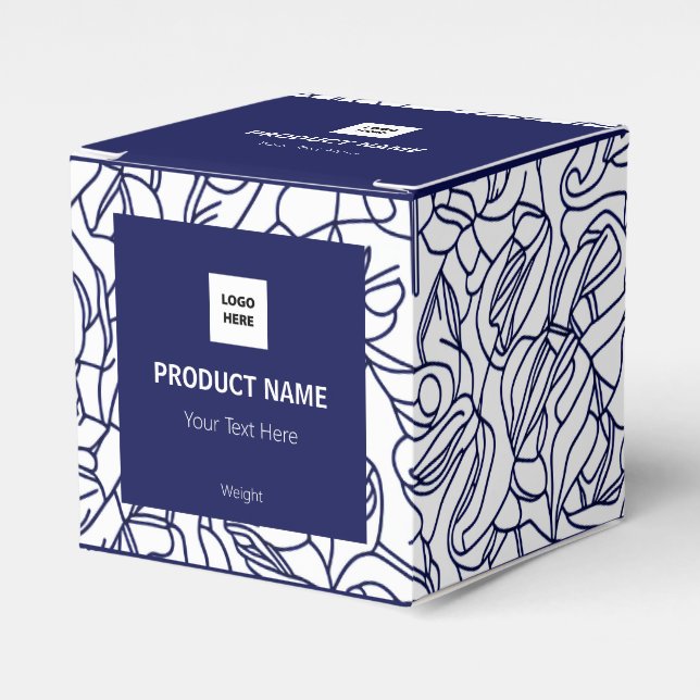 Para Regalos Caja de Favor Personalizable Moderna Abstracta (Costado Anverso)