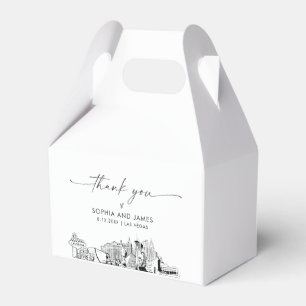 Para Regalos Caja de Favor Personalizada Boda de Las Vegas