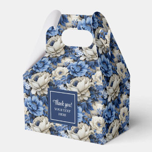 Para Regalos Caja de Favor Personalizada con Flores de Marfil A