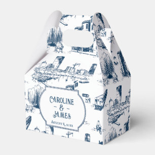 Para Regalos Caja de Favor Personalizada de la Armada del Toile
