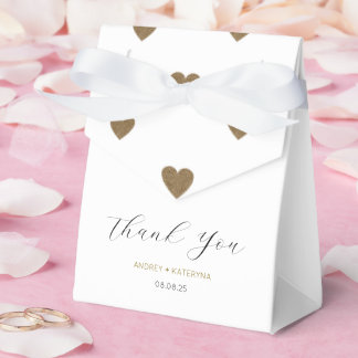 Para Regalos Caja de Favor Personalizada Elegante de Agradecimi