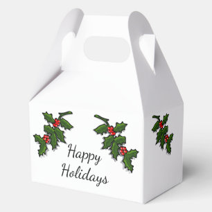Para Regalos Caja de Favor - Ramas de Acebo