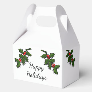 Para Regalos Caja de Favor - Ramas de Acebo