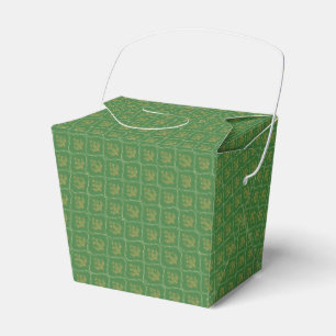 Para Regalos Caja de Favor Tapiz Verde