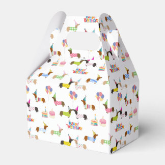 Para Regalos Caja de Favor Temática Dachshund
