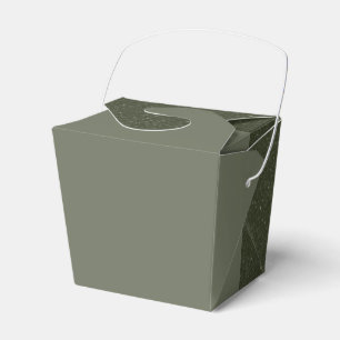 Para Regalos Caja de Favor Verde Musgo Personalizada Mitad y Mi