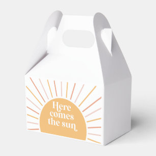 Para Regalos Caja de Favores Boho Sunshine Aquí viene el Sol