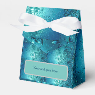 Para Regalos Caja de favores con gotas de agua que puedes perso
