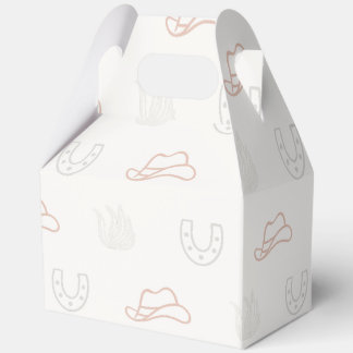 Para Regalos Caja de favores con tema occidental