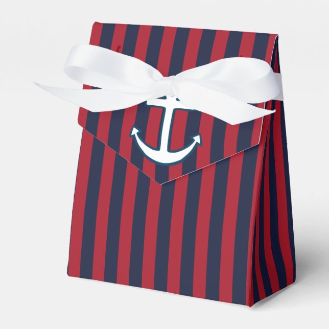 Para Regalos Caja de favores de ancla náutica (Front Side)