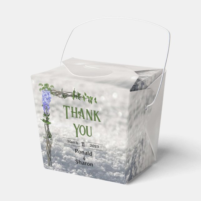 Para Regalos Caja de favores de boda (Front Side)