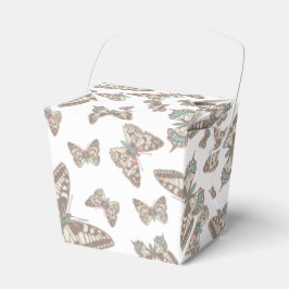 Para Regalos Caja de favores de boda con motivos de mariposa