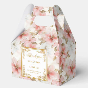 Para Regalos Caja de favores de boda de color marfil ruidoso y