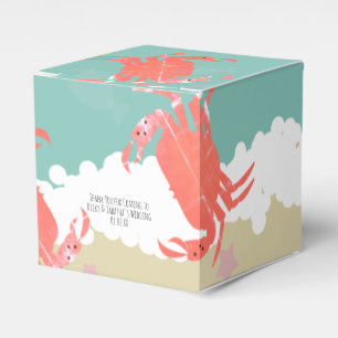 Para Regalos Caja de favores de boda de playa con arena, peces,