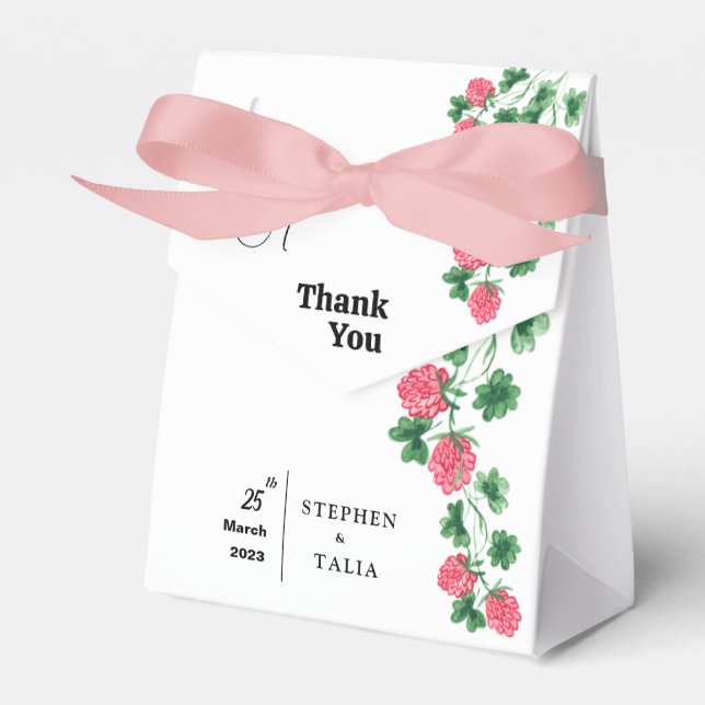 Para Regalos Caja de favores de bodas (Front Side)