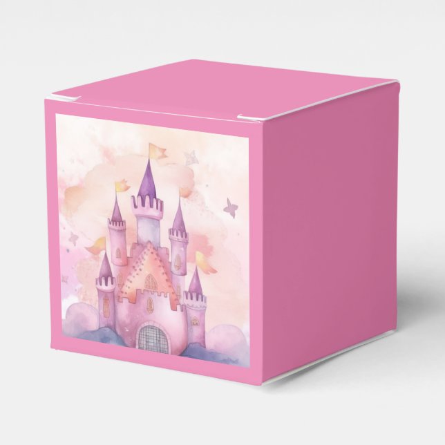 Para Regalos caja de favores de cumpleaños de princesa (Costado Anverso)