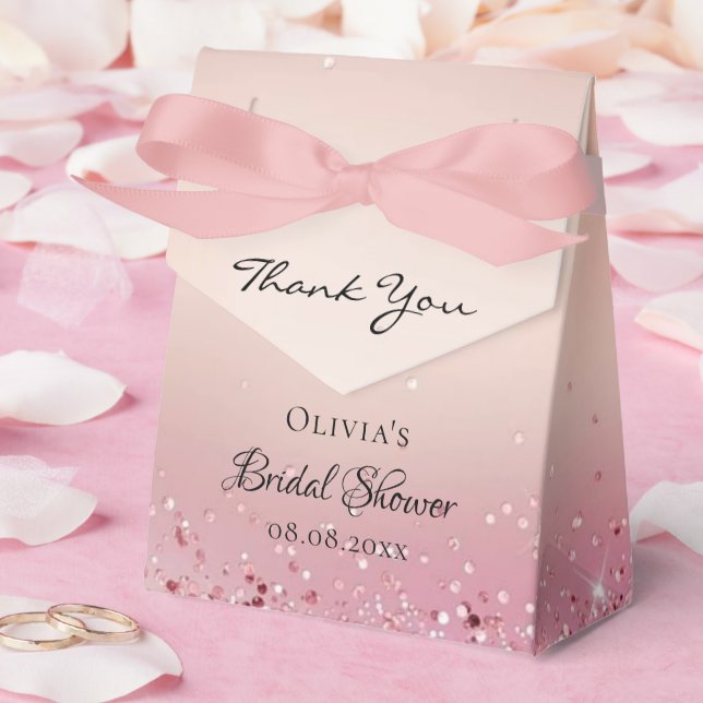 Para Regalos Caja de Favores de Despedida de Soltera Rosa Claro (Boda)