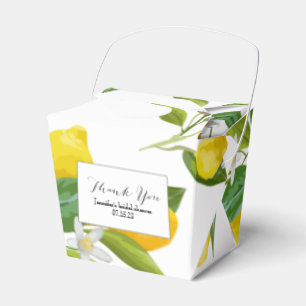 Para Regalos Caja de favores de ducha de novia con tema de limó