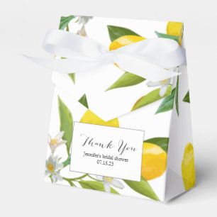 Para Regalos Caja de favores de ducha de novia con tema de limó