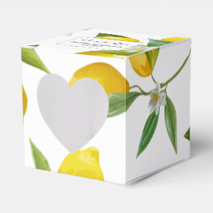 Para Regalos Caja de favores de ducha de novia con tema de limó