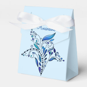 Para Regalos caja de favores de estrella azul