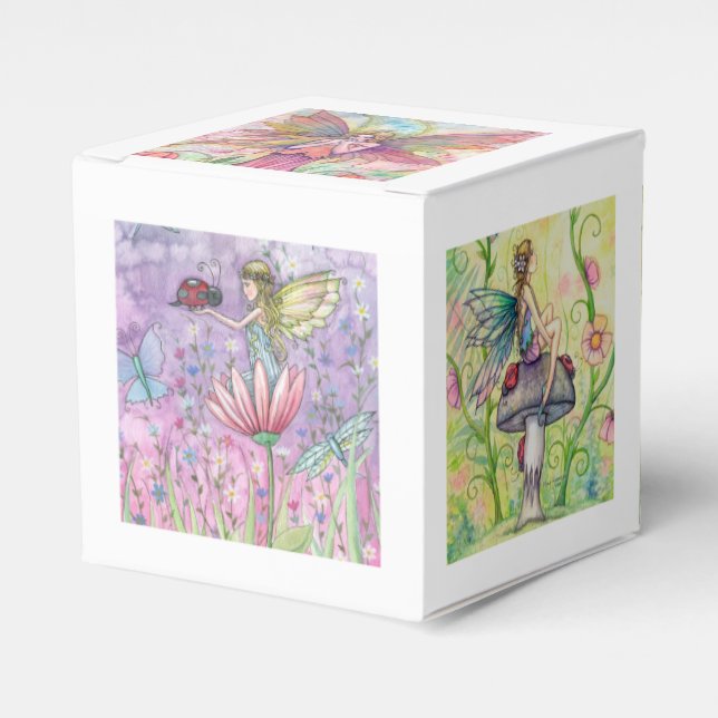 Para Regalos Caja de favores de fantasía de hadas de las flores (Costado Anverso)