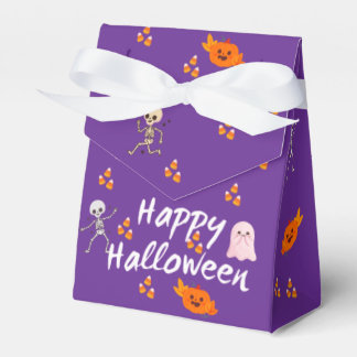 Para Regalos Caja de Favores de Halloween Morada Linda 2