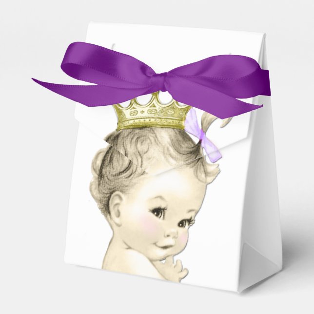 Para Regalos Caja de Favores de la Princesa Púrpura (Front Side)
