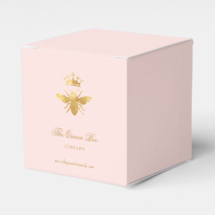 Para Regalos caja de favores de la reina del Relieve metalizado