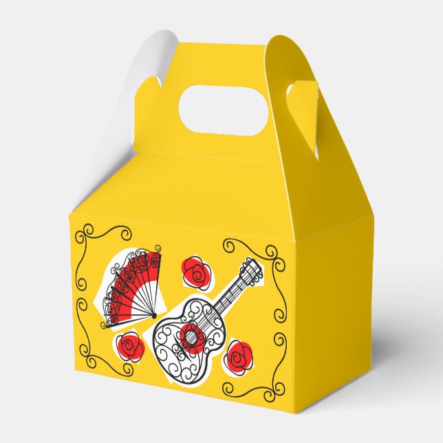 Para Regalos Caja de favores de las esquinas de los souvenirs e (Front Side)