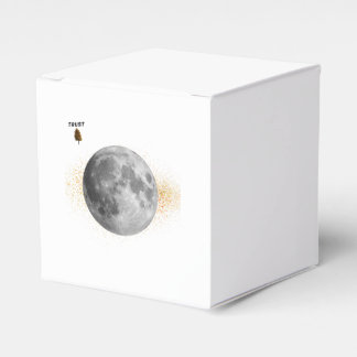 Para Regalos Caja de Favores de Luna Elegante y Noche Estrellad