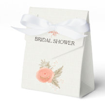 caja de favores de marfil ruborizada dorada novia 