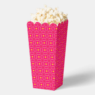 Para Regalos Caja de Favores de Palomitas Geométricas Rosa y Am