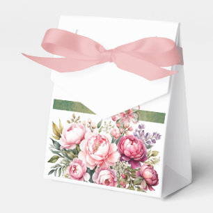 Para Regalos Caja de Favores de Ramo Floral Cottage Rosa