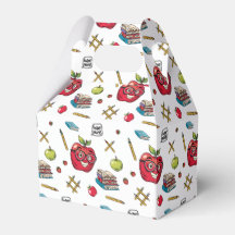 Caja de favores de tema escolar