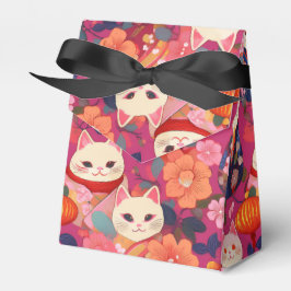 Para Regalos caja de favores de un partido de patrón japonés Cr