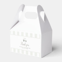 Caja de favores del carrito de golf verde sabio