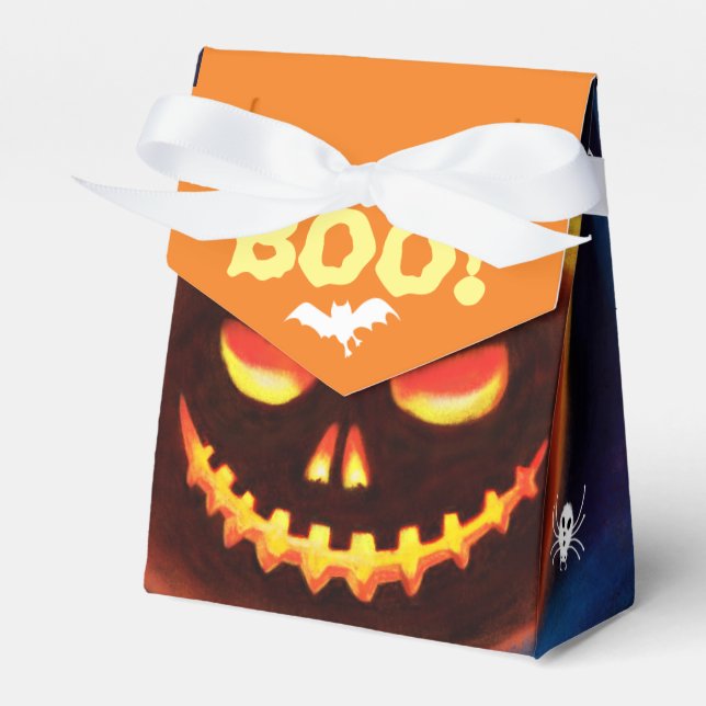 Para Regalos Caja de favores del monstruo de Halloween Trick o  (Front Side)