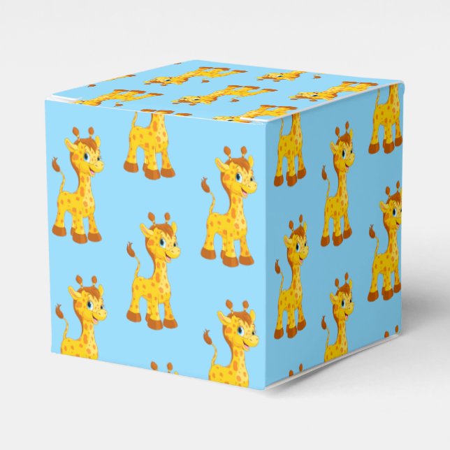 Para Regalos Caja de favores del partido Giraffe (Costado Anverso)