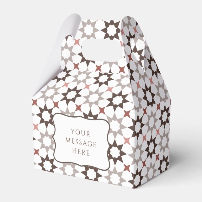 Para Regalos Caja de favores del patrón árabe (Front Side)