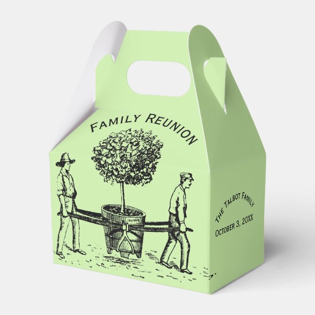 Para Regalos Caja de favores familiares personalizada Save Tree (Front Side)
