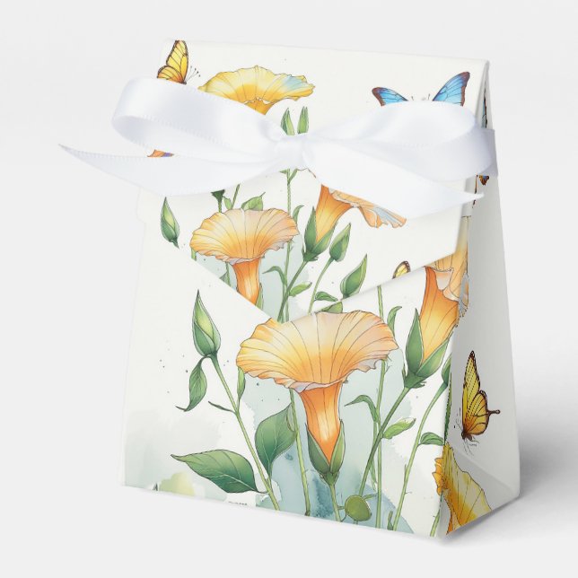 Para Regalos Caja de favores - Flores de gloria matutinas, mari (Front Side)
