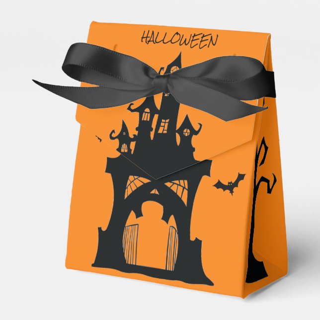 Para Regalos Caja de favores - Halloween casa embrujada (Front Side)