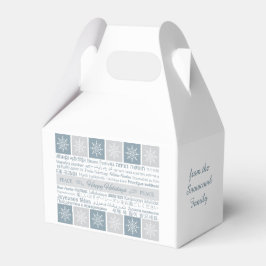 Para Regalos Caja de favores multilingüe "Felices Fiestas" del