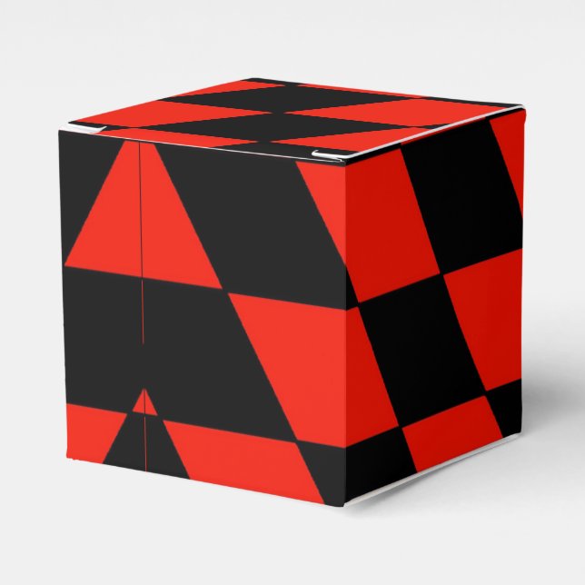 Para Regalos Caja de favores negro y rojo (Costado Anverso)