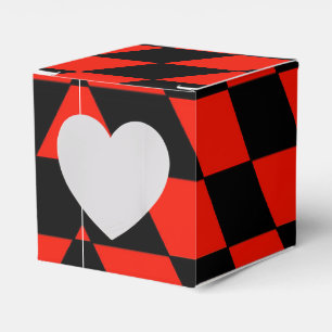 Para Regalos Caja de favores negro y rojo
