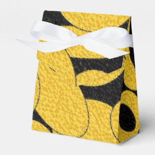 Para Regalos Caja de favores Orbs Black and Gold Bubble
