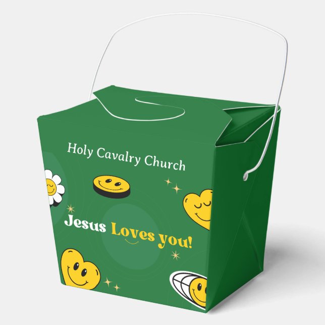 Para Regalos Caja de favores personalizable Jesús te ama (Anverso)