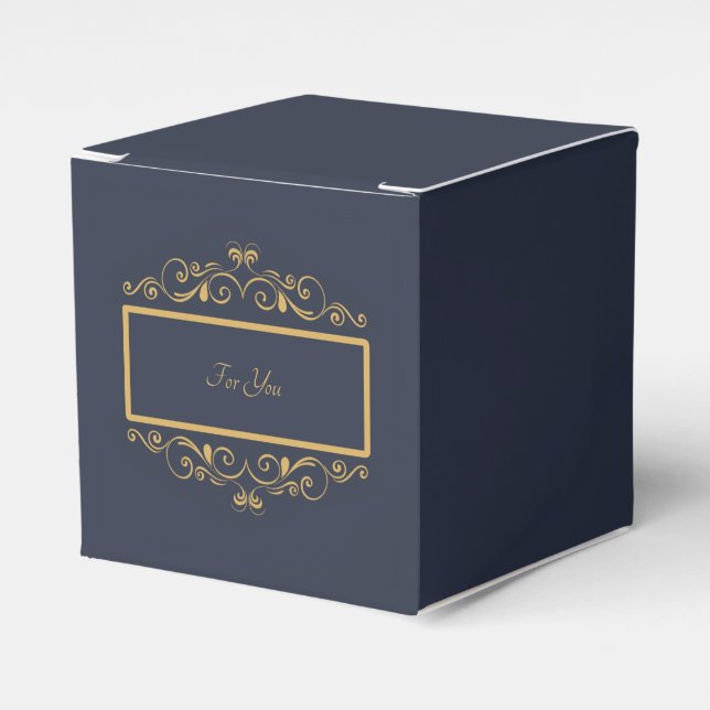 Para Regalos Caja de favores personalizada de la Marina (Costado Anverso)