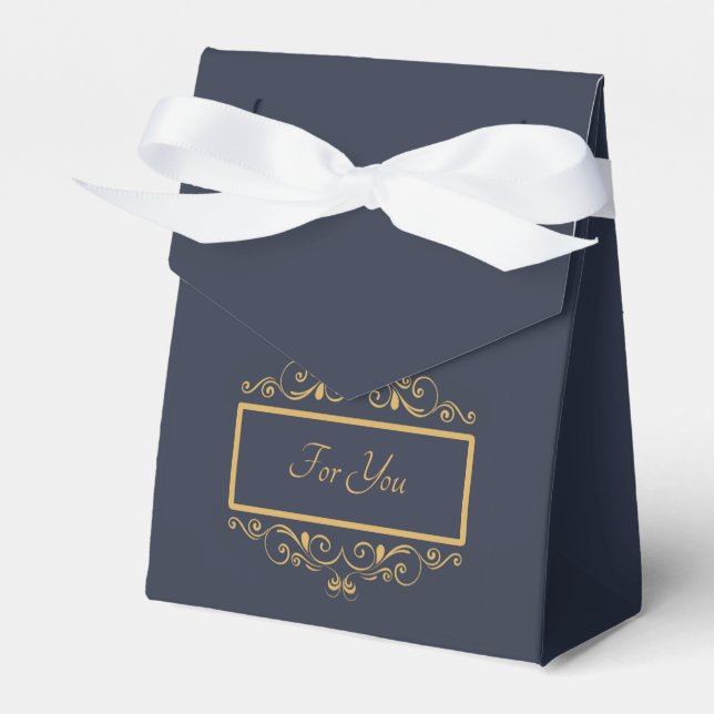 Para Regalos Caja de favores personalizada de la Marina (Front Side)